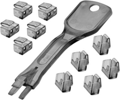 10 x RJ45 Port Blocker with Key