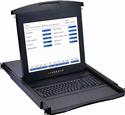 1u 17 lcd serial console lcd keyboard drawer with 16 port ip ssh secure console switch