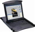 1u 17 rackmount monitor keyboard drawer with combo kvm switch usb and ps2 touchpad 8 ports