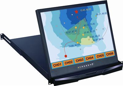 1U 20'' DVI Rackmount LCD Monitor Drawer