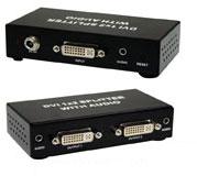 2 Port DVI Video Splitter with Audio HDCP Compliant