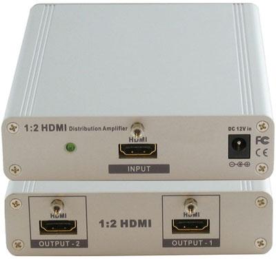 2 Port HDMI Splitter Distribution Amplifier v1.3 3D