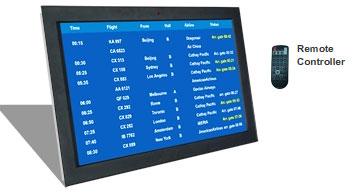 26'' WideScreen Industrial LCD Display with VGA/HDMI/S-VIDEO/BNC and Aluminium Front Bezel