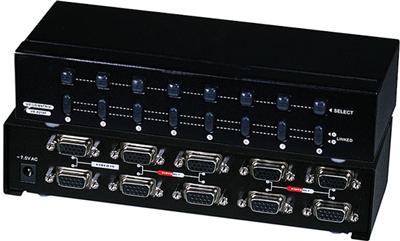 2x8 VGA Matrix Switch 2 Inputs and 8 Outputs