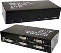 4 port dvi video splitter with audio hdcp compliant