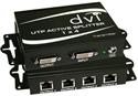 4 port utp dvi splitter extender transmitter