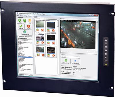 7U 17'' Composite and S-Video Rackmount LCD Monitor