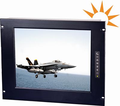 7U 17'' Sunlight Readable High Brightness Rackmount LCD Monitor