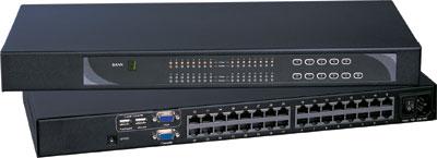 8 Ports 1U Rackmount CAT5 KVM Switch 