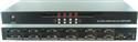 8x4 vga matrix switch 8 inputs and 4 outputs with audio infra red remote and rs232 control