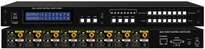 8x8 HDMI Matrix Switch 3D with Digital Audio, Infra Red Remote, RS232 and TCP/IP Control