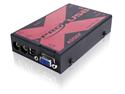 adderlink x-usbpro - vga audio and 4-port usb hub full speed extender to 300 meters over a single catx cable.