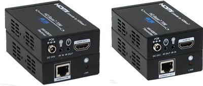 ANI-HDB70 UHD 4K2K HDMI Power Over Ethernet (PoE) Extender Over HDBaseT 230 FT (70M) w/ Bi-Directional IR