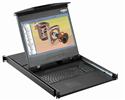 df117e cyberview 1u 17 dual slide widescreen dvi-d and vga 1920 x 1080 rackmount monitor keyboard with combo usb and ps2 interface touchpad