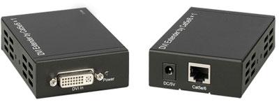 DVI Extender over CAT5e/6 Cable up to 164FT 