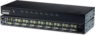 K208E-SH 8 Port DVI-I Dual Link Secure EAL4+ KVM Switch