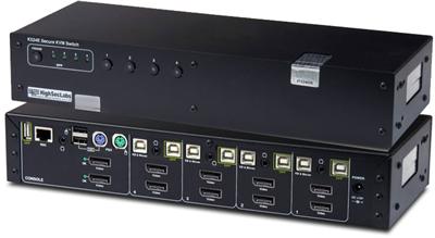 K524E-SH 4 Port Dual Head Secure DisplayPort KVM Switch