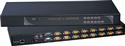 kvm switch 1u rackmount combo usb and ps2 and vga interface 16 ports