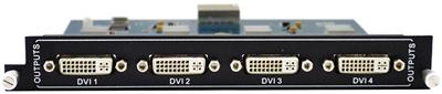 Multi Video Format Matrix Switch 4 Output DVI Module 