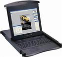 n117-801e cyberview 1u 17 rackmount monitor keyboard touchpad with integrated 8 port ps2 kvm switch