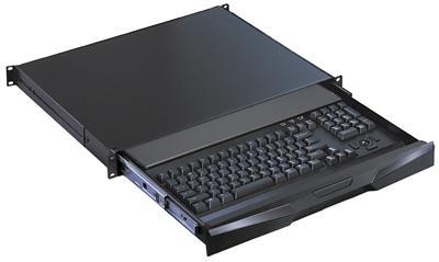 Rackmount Keyboard with Integrated 16 Port combo KVM Switch USB and PS2 Trackball