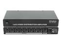 s-video splitter distribution amplifier 8 ports