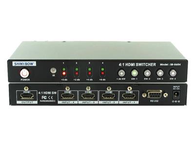 Shinybow SB-5604 4x1 HDMI Routing Switcher w/ RS-232 w/ Remote V1.3