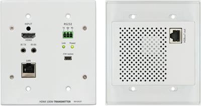 Shinybow SB-6353T HDMI HDBaseT Wall Plate Transmitter w/ PoH up to 330 Feet (100M)  (Single LAN, 2-Way IR, RS-232, HDMI)