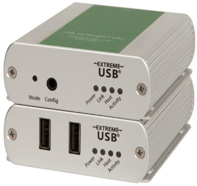 USB 2.0 Ranger 2312 Dual port CAT 5e/6/7 100 Meter Extender w/ Flexible Power