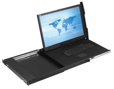 X124-IP1602e Cyberview 1U 24'' 1920 x 1200 Rackmount Monitor Keyboard with 16 Port IP USB KVM Switch Touchpad